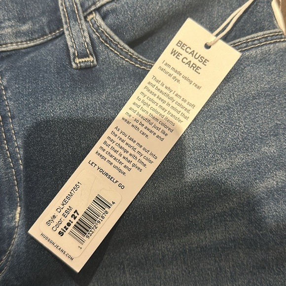 Hudson Natalie Jeans Mid-rise Skinny Ankle cut size 27 Brand New - Picture 6 of 7